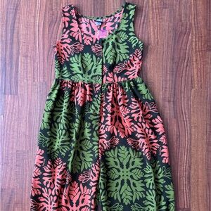 Manuhealii Awapuhi Green and Pink Jumpsuit